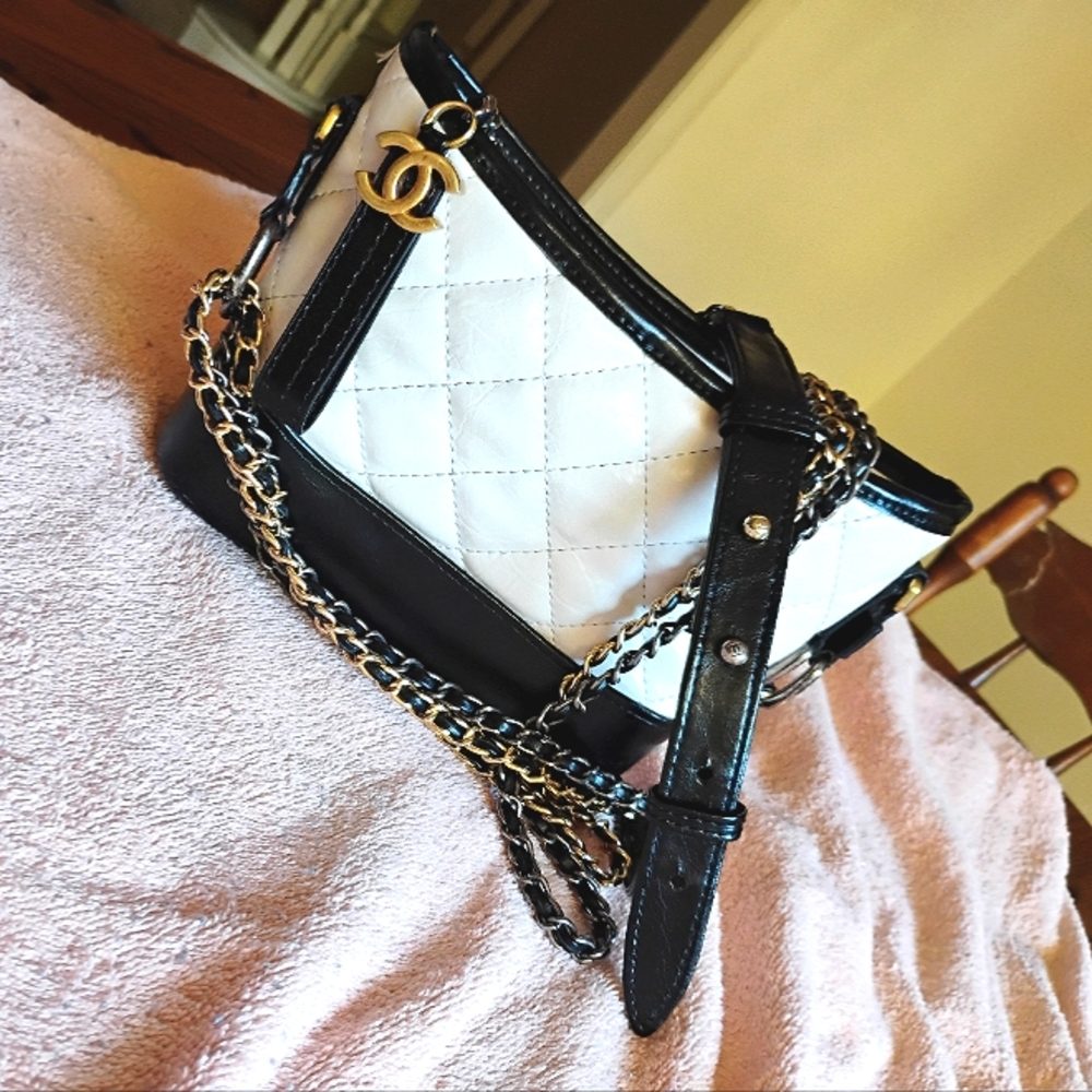 CHANEL  Gabrielle Bicolor Hobo Small Bag